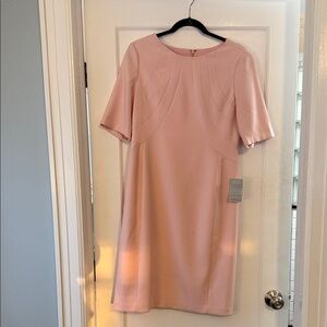 Eliza J Soft Pink Midi Dress